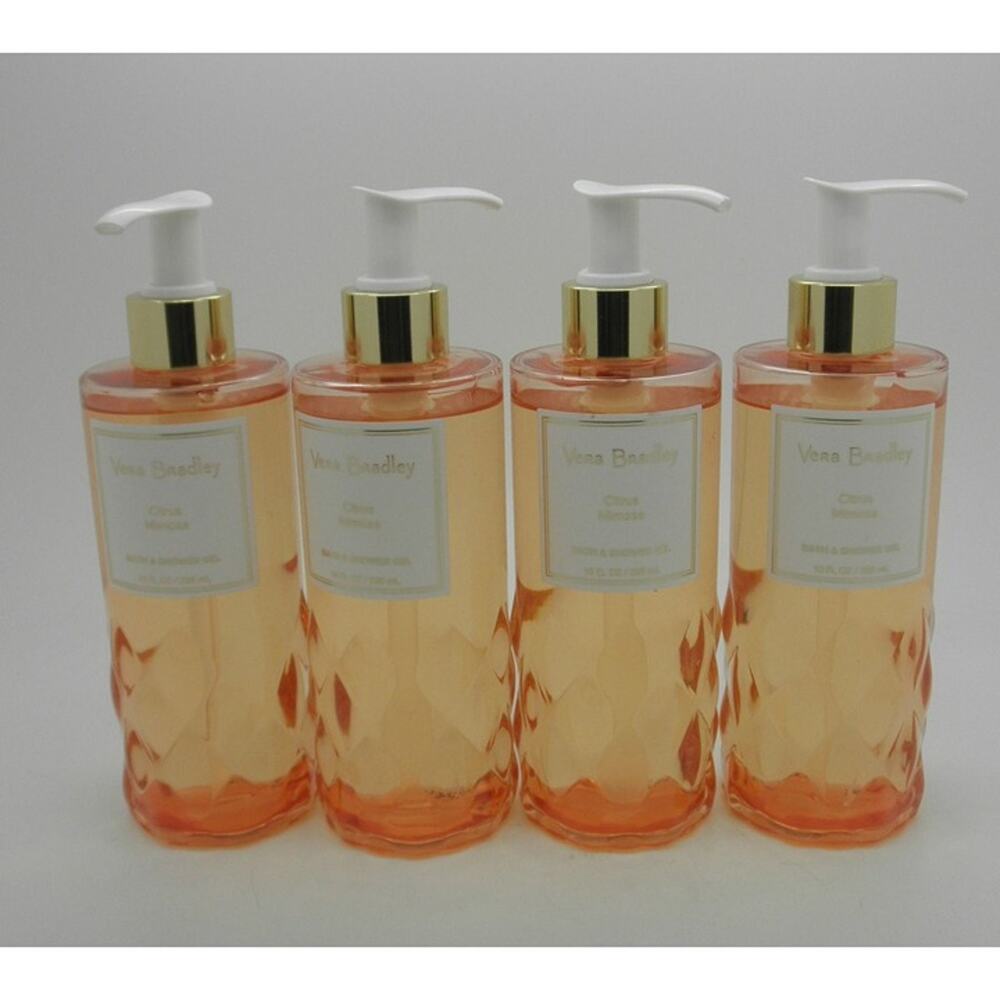 VERA BRADLEY Citrus Mimosa Bath & Shower Gel 10 oz ea - Lot of 4